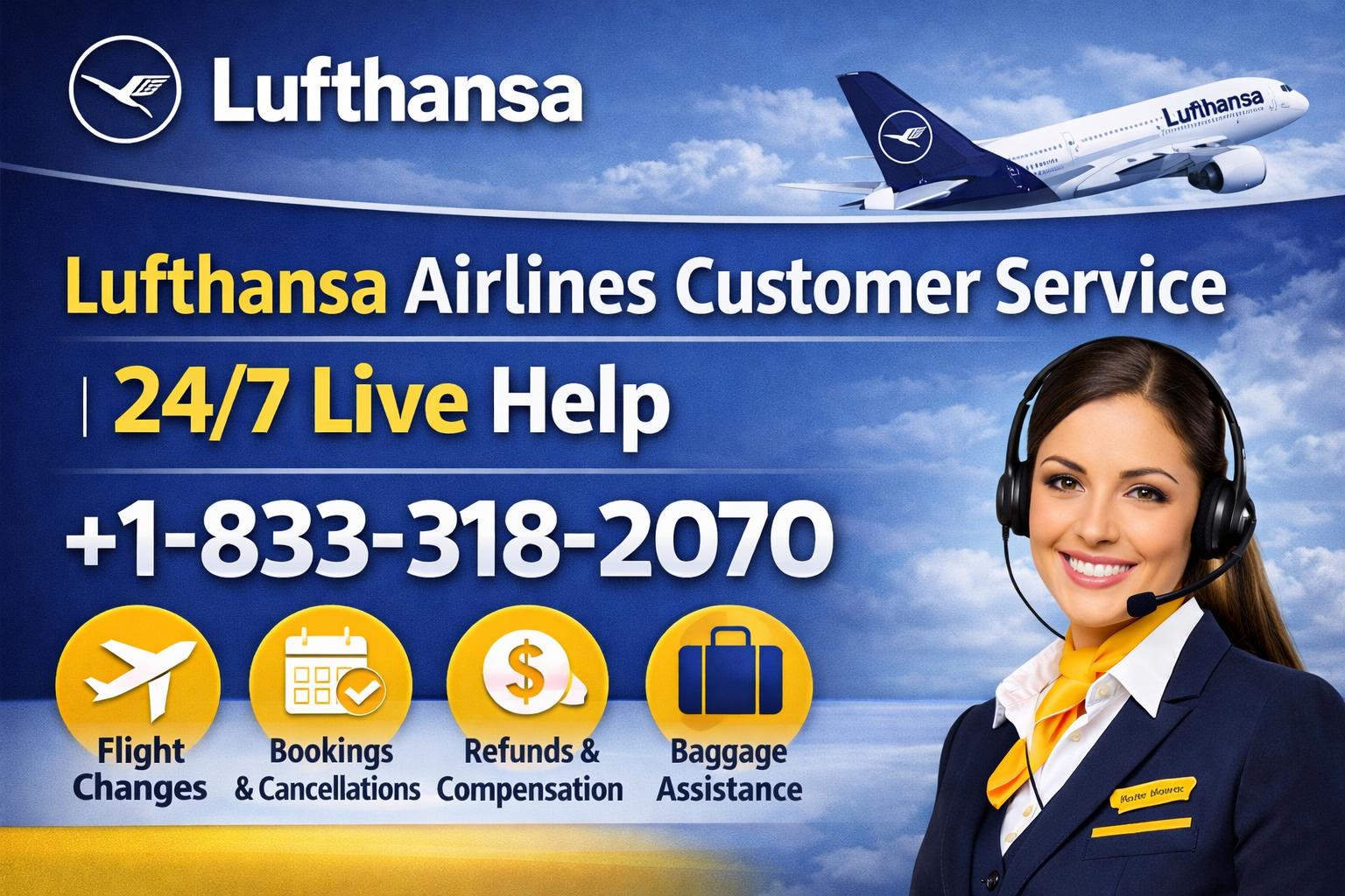 Lufthansa Airlines™ Customer Service Complete Guide || Step-by-Step Help & Support 24/7 Lufthansa Airlines
